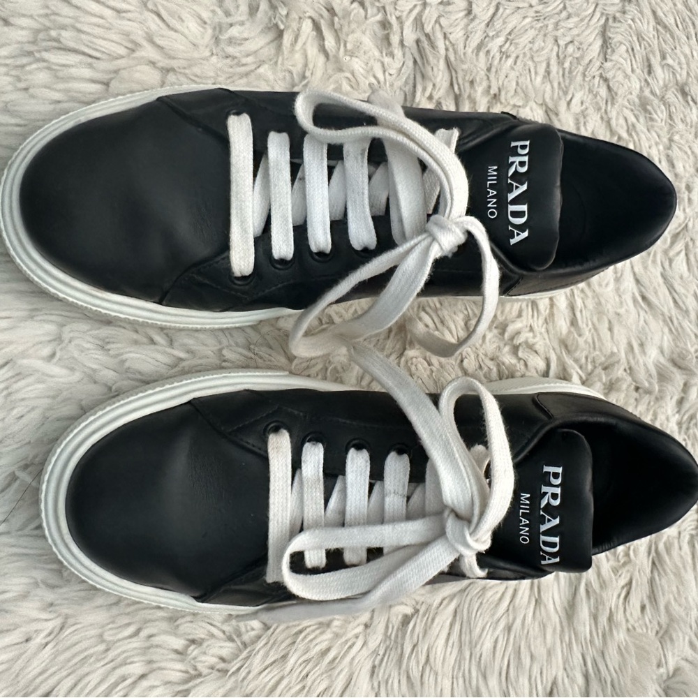 Prada leather trainer